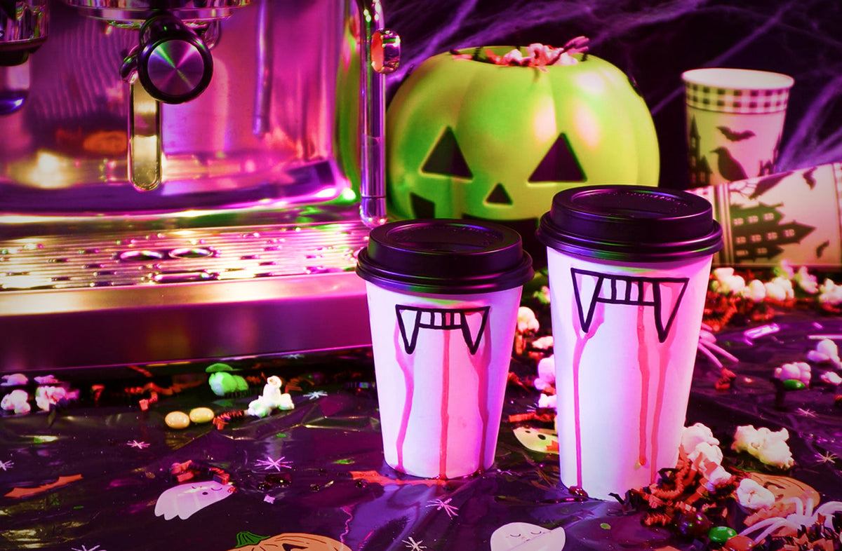 Vampire's Kiss To-Go Coffees: Fang-tastic Sips for Trick-or-Treat Night